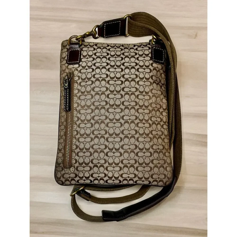 Y2K Coach Mini Signature Slim Swing Pack Crossbody Bag